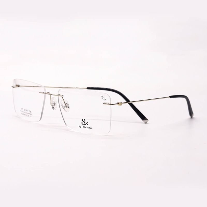 Armação De Óculos 8G 006 Masculino 60x18x142