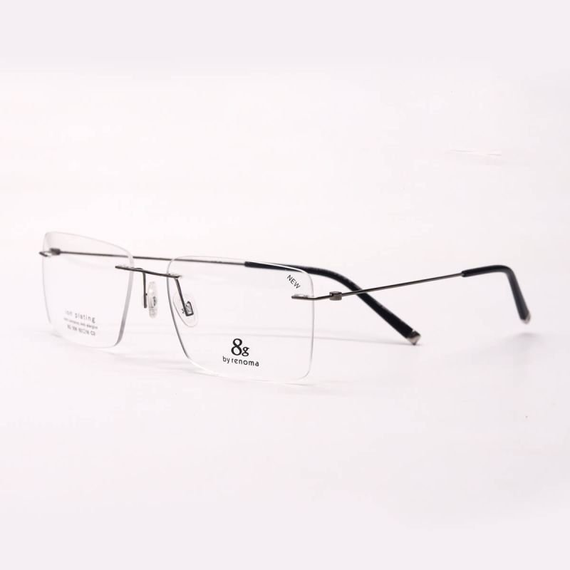 Armação De Óculos 8G 006 Masculino 60x18x142