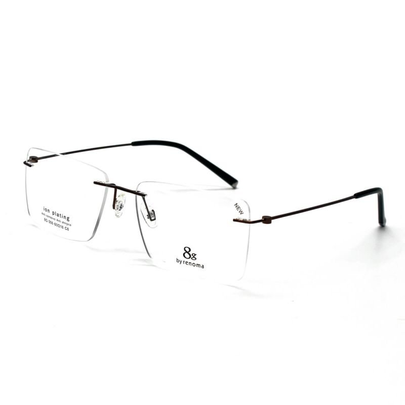 Armação De Óculos 8G 006 Masculino 60x18x142