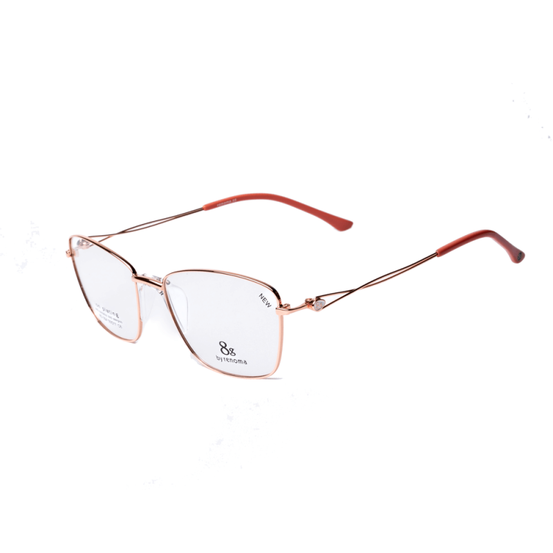 Armação De Óculos 8G 054C Feminino 55x17x142