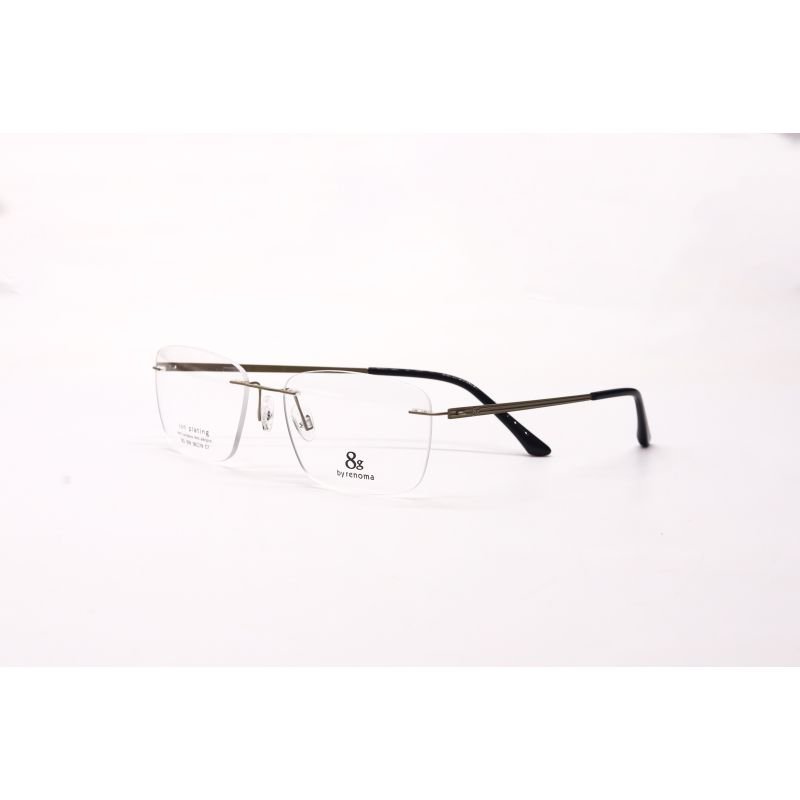 Armação de Óculos 8g 8G009 Masculino 58x18x142