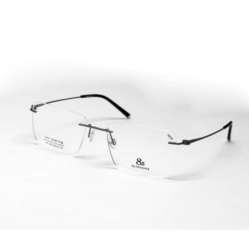 Armação de Óculos 8g 8G028 Masculino 58x19x145