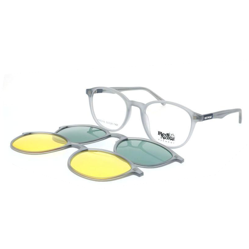Armação de Óculos Red Nose ClipOn RNC 314 Masculino 56x18x145